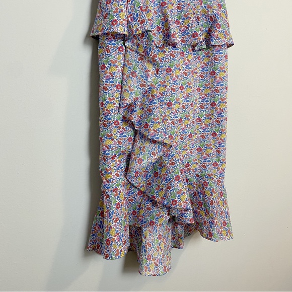 J. Crew Liberty Floral Cotton Sosi Ruffle Dress - Picture 6 of 10